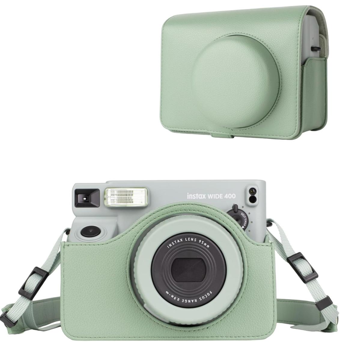 Набір Fujifilm INSTAX WIDE 400 Camera EX D Sage Green Фотокамера миттєвого друку / Фотопапір 10 фото / Альбом 64 фото / Чохол