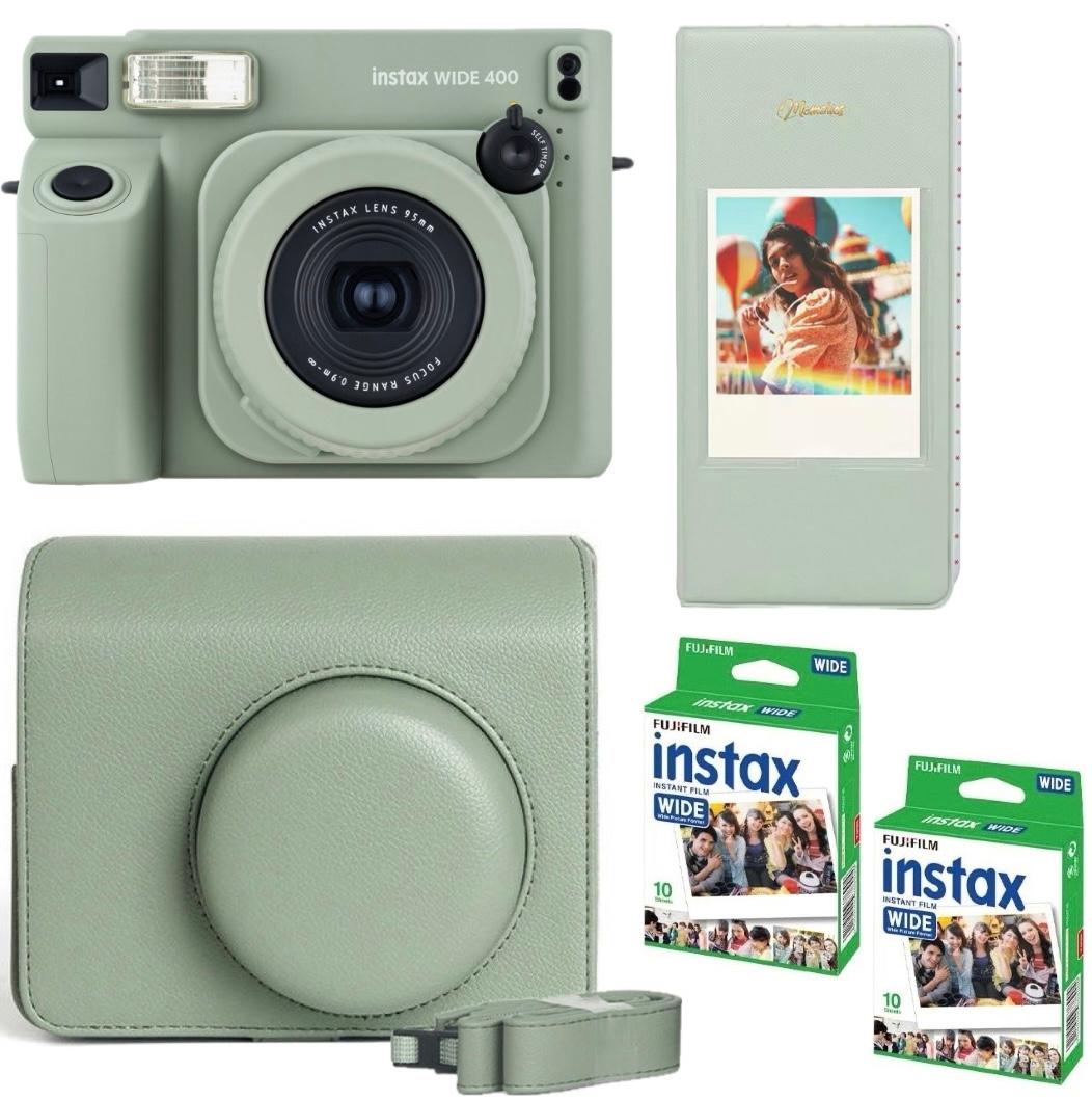 i103892460-1da9b19e0bddf0fe0bf0759b919addfd-1744065435152 Набір Fujifilm INSTAX WIDE 400 Camera EX D Sage Green Фотокамера миттєвого друку / Фотопапір 20 фото / Чохол / Альбом 64 фото