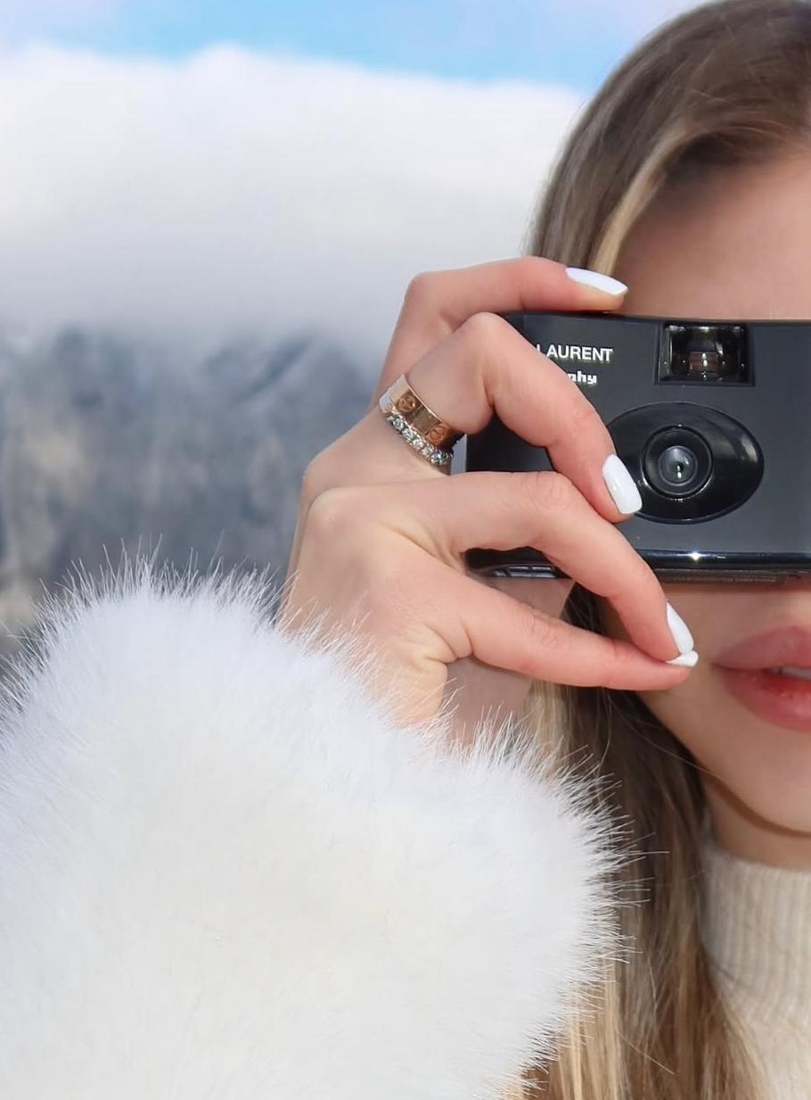 Плівкова фотокамера Yves Saint Laurent Lomography Reloadable Camera Original YSL Retro + Плівка 27 кадрів Чорно - Біла плівковий фотоапарат + Плівка (607886YCL081000)