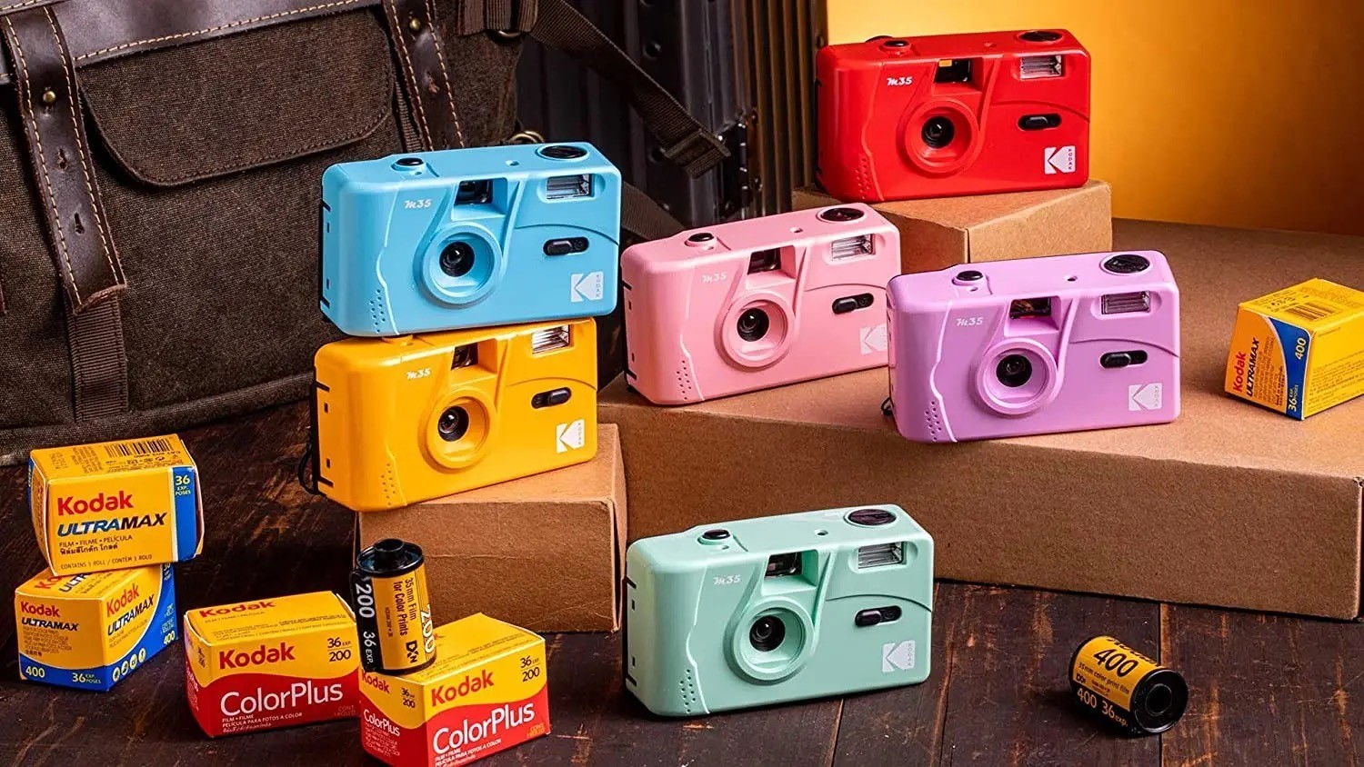 Плівковий фотоапарат Kodak M35 блакитний
