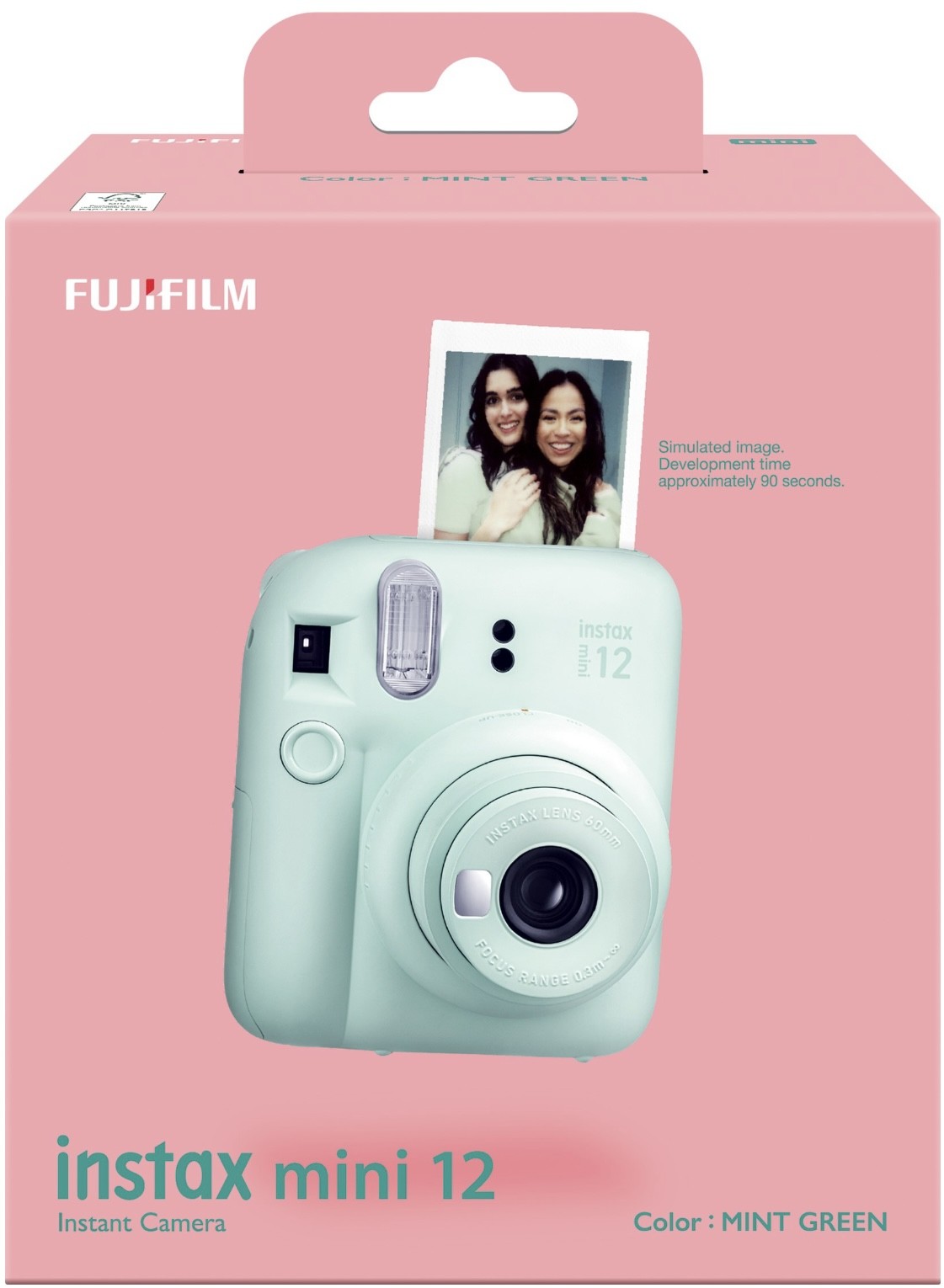 Набір Fujifilm INSTAX Mini 12 Mint Green Зелений Фотокамера миттєвого друку / Фотопапір 10 фото / Чохол прозорий / Альбом 64 фото