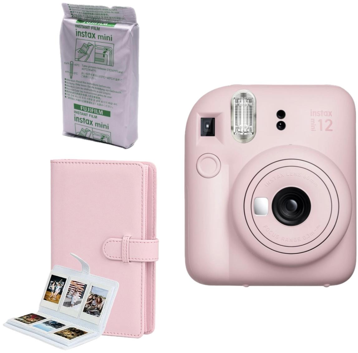 Набір Fujifilm INSTAX Mini 12 Blossom Pink Рожева Фотокамера миттєвого друку / Фотопапір 10 фото / Альбом 108 фото
