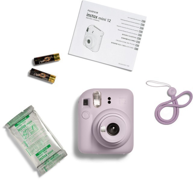 Набір Fujifilm INSTAX Mini 12 Lilac Purple Фіолетовий Фотокамера миттєвого друку / Фотопапір 10 фото / Чохол прозорий / Альбом 64 фото