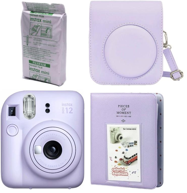 i61878690-f5ef15e83caa3ecb8bd9695cb119a5e0-1732959738105 Набір Fujifilm INSTAX Mini 12 Lilac Purple Фіолетовий Фотокамера миттєвого друку / Фотопапір 10 фото / Чохол / Альбом 64 фото
