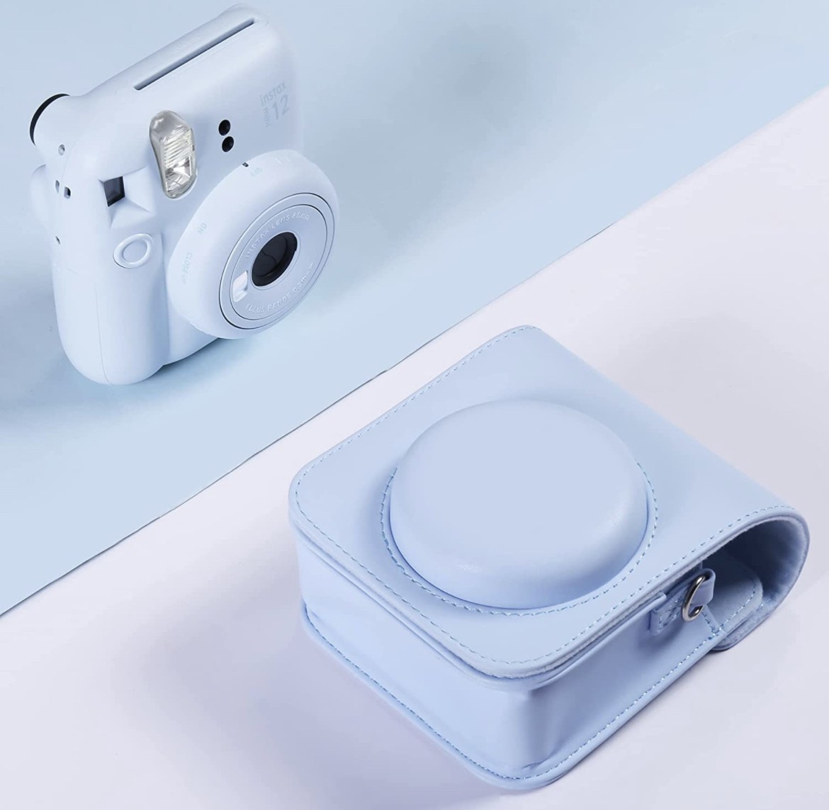 Набір Fujifilm INSTAX Mini 12 Pastel Blue Блакитний Фотокамера миттєвого друку / Фотопапір 10 фото / Чохол / Альбом 108 фото