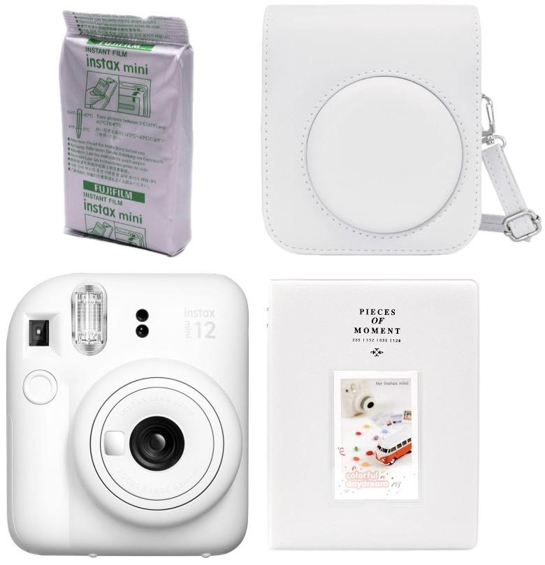i61878727-bd806db2e412e48b8b0aba797add3abf-1732959440091 Набір Fujifilm INSTAX Mini 12 Clay White Білий Фотокамера миттєвого друку / Фотопапір 10 фото / Чохол / Альбом 64 фото