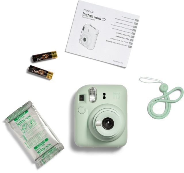 Набір Fujifilm INSTAX Mini 12 Mint Green зелений Фотокамера миттєвого друку / Фотопапір 40 фото / Чохол / Ремінець / Альбом 64 фото