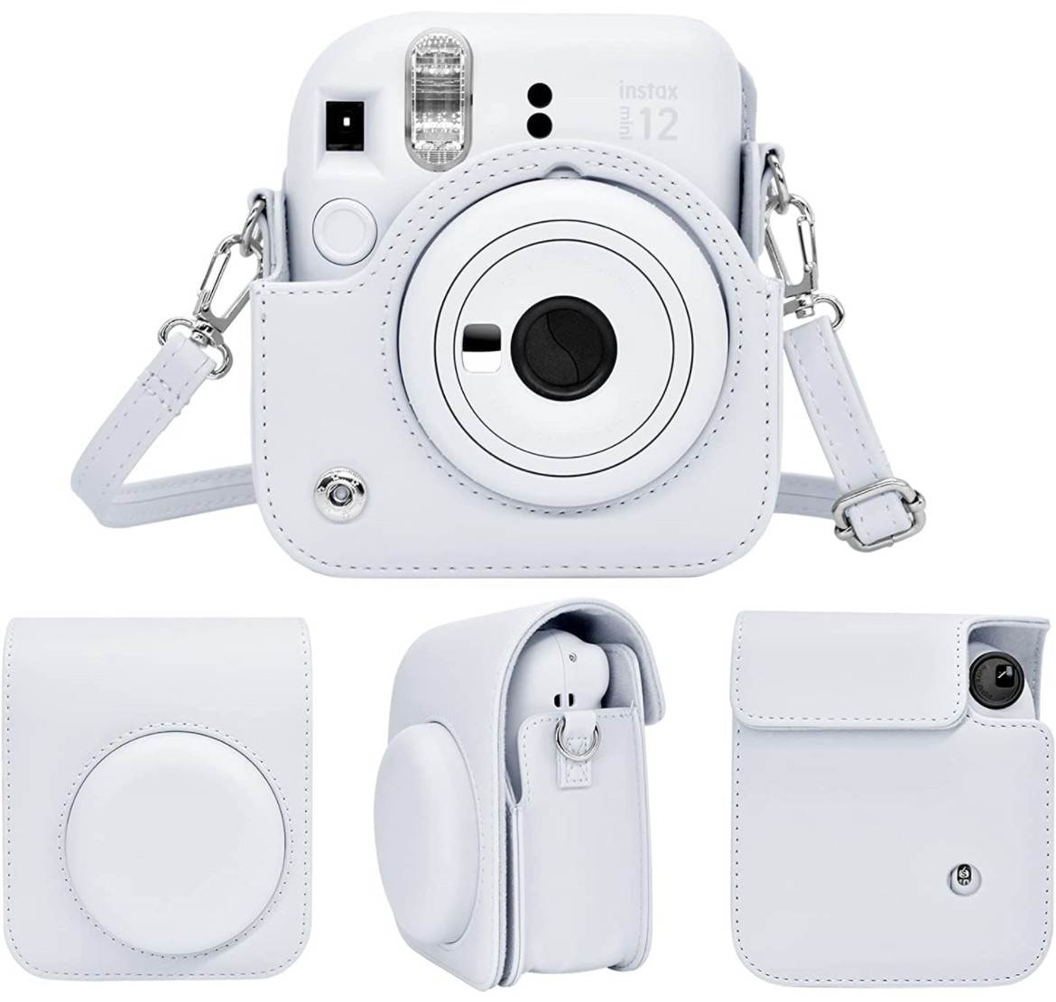 Набір Fujifilm INSTAX Mini 12 Clay White Білий Фотокамера миттєвого друку / Фотопапір 40 фото / Чохол / Альбом 64 фото