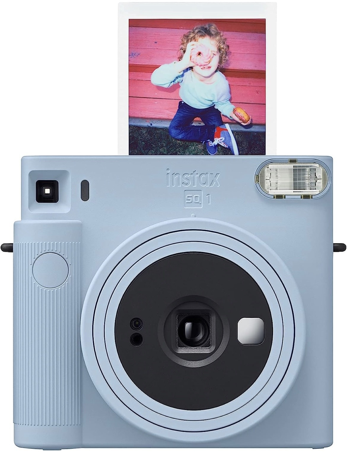 Набір Fujifilm Instax Square SQ1 EX D Glacier Blue Блакитний Фотокамера миттєвого друку / Фотопапір 10 фото / Чохол чорний / Альбом 80 фото чорний