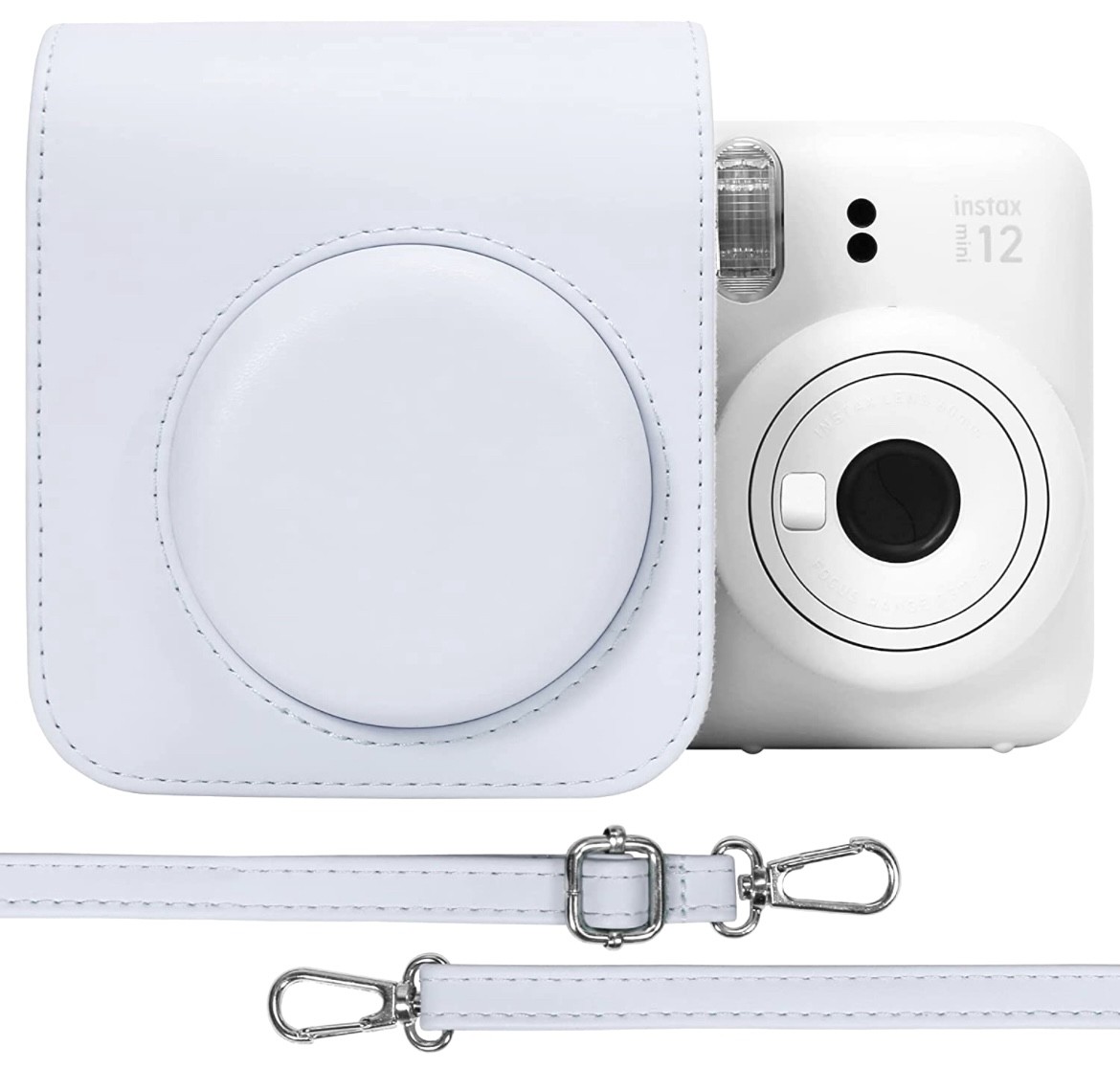Набір Fujifilm INSTAX Mini 12 Clay White Білий Фотокамера миттєвого друку / Фотопапір 100 фото / Чохол / Альбом 64 фото