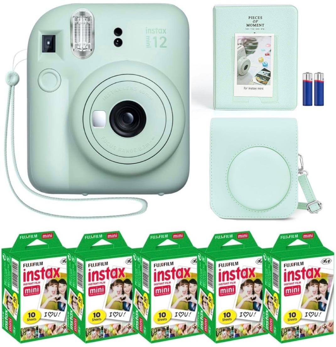 i71436284-f487e9e2df73334cd84300c3fc20e3af-1747001278017 Набір Fujifilm INSTAX Mini 12 Mint Green зелений Фотокамера миттєвого друку / Фотопапір 50 фото / Чохол / Альбом 64 фото