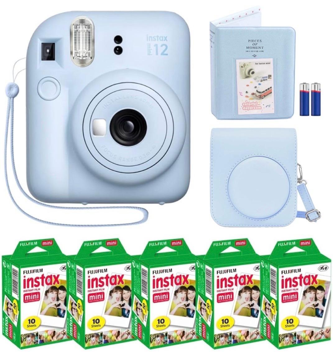 Набір Fujifilm INSTAX Mini 12 Pastel Blue Блакитний Фотокамера миттєвого друку / Фотопапір 50 фото / Чохол / Альбом 64 фото
