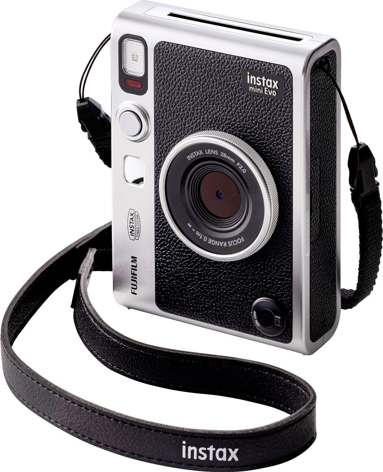 Набір Fujifilm INSTAX MINI EVO Hybrid Black Чорна Фотокамера миттєвого друку / Фотопапір 10 фото / Чохол прозорий