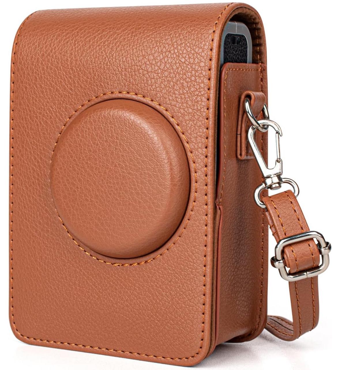 Набір Fujifilm INSTAX MINI EVO Hybrid Brown Фотокамера миттєвого друку / Фотопапір 20 фото / Чохол коричневий / Альбом 64 фото чорний