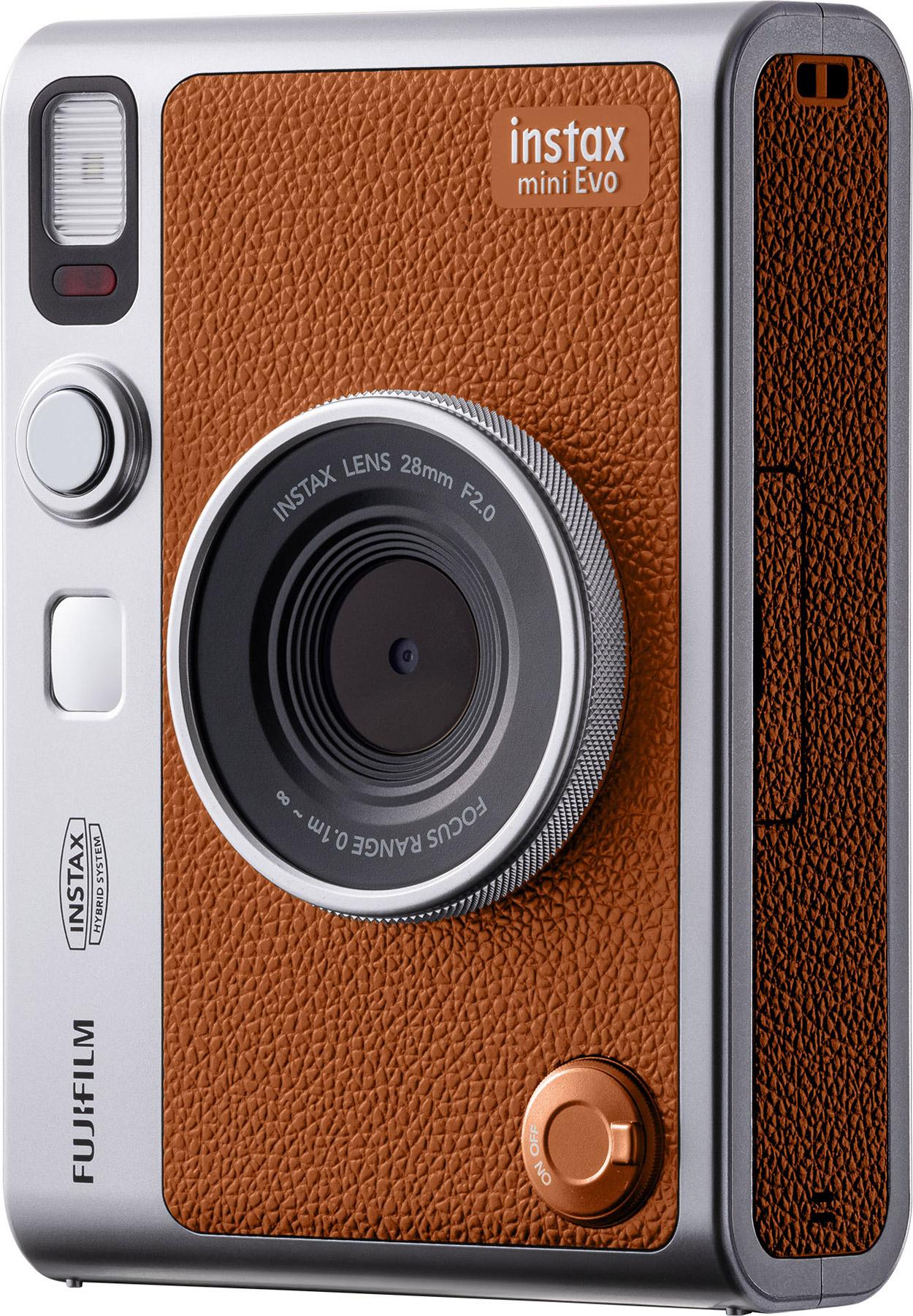 Фотокамера Fujifilm INSTAX MINI EVO Hybrid Brown Коричнева Фотоапарат миттєвого друку + принтер