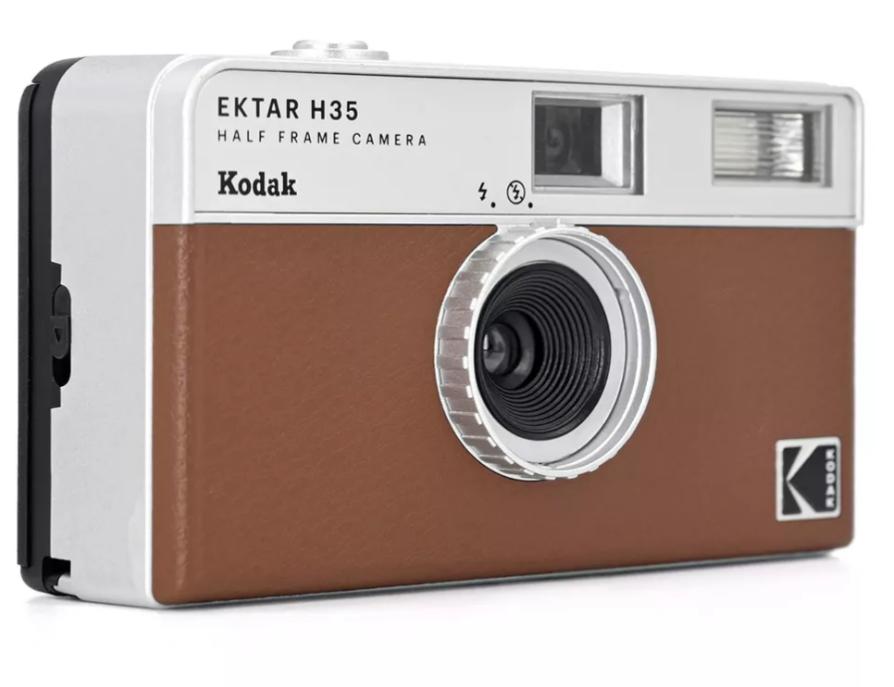 Набір Плівковий фотоапарат Kodak Ektar H35 Half Frame Camera H 35 коричневий / Плівка Kodak Color Plus / Батарейка