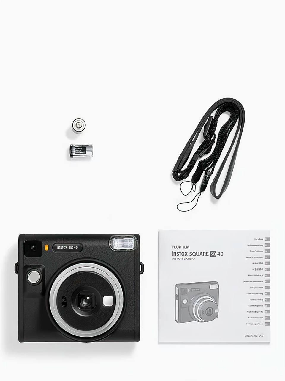 Фотокамера миттєвого друку Fujifilm INSTAX SQUARE SQ40 Black Чорна