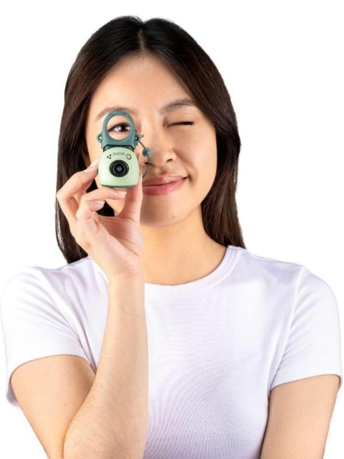Набір Фотокамера цифрова Fujifilm Instax Pal Pistachio Green / прозорий чохол; камера для принтера Link, Liplay, Evo