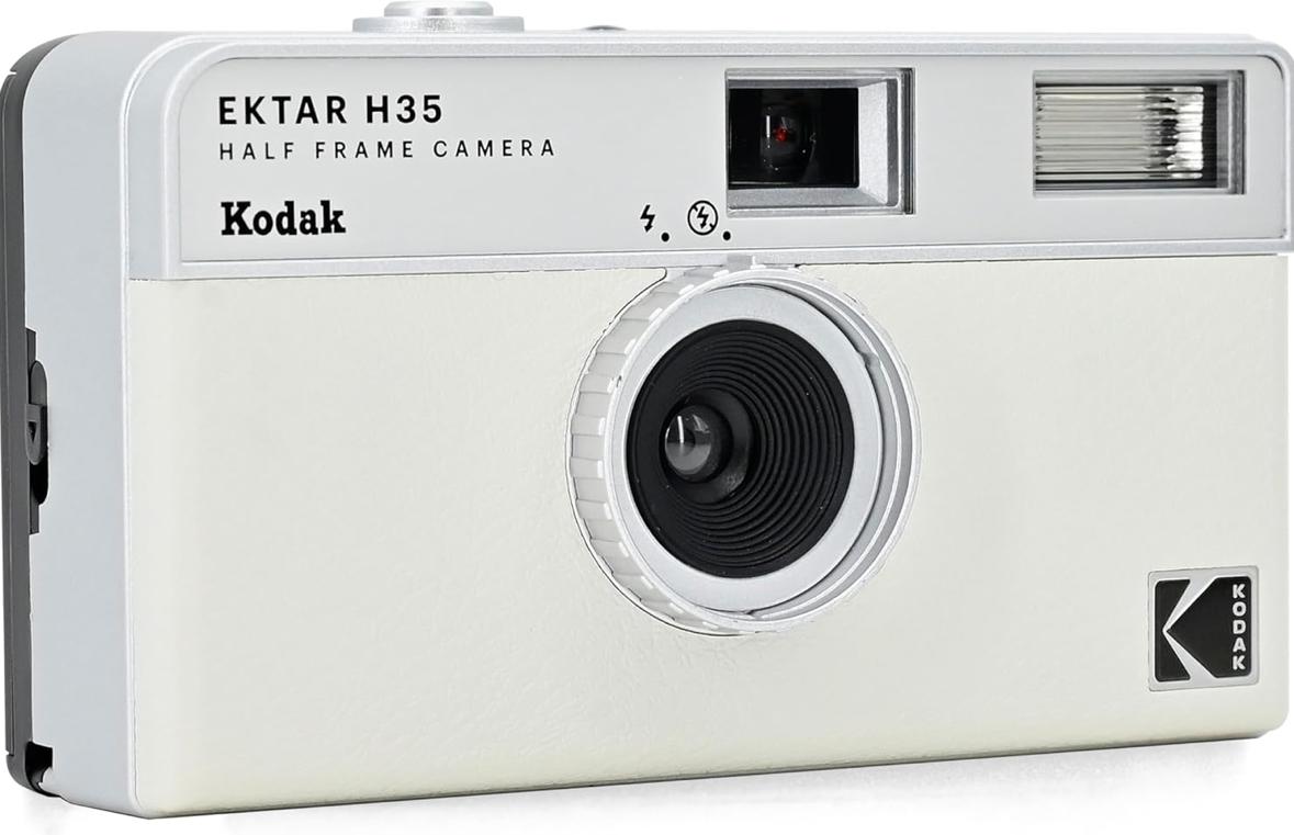 Набір Плівковий фотоапарат Kodak Ektar H35 Half Frame Camera H 35 білий / Чохол / Плівка Kodak Color Plus / Батарейка