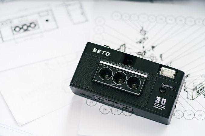 Плівковий фотоапарат RETO Reto 3D Film Camera - Reto Lenticular 3D Effect Boomerang Wigglegram Camera Classic Black Retospekt Edition