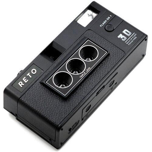 Плівковий фотоапарат RETO Reto 3D Film Camera - Reto Lenticular 3D Effect Boomerang Wigglegram Camera Classic Black Retospekt Edition