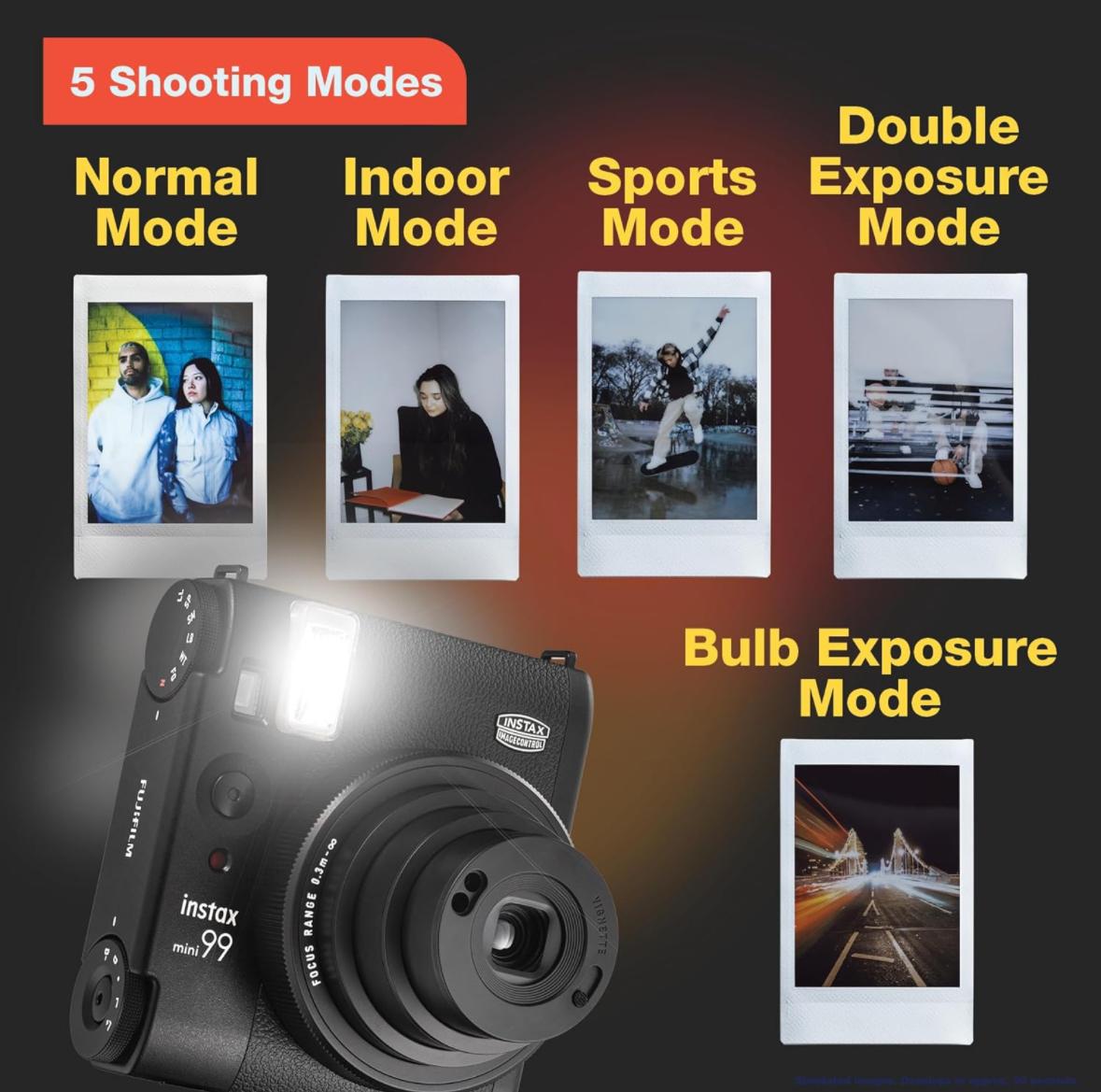 Набір Fujifilm INSTAX MINI 99 Black Чорна Фотокамера миттєвого друку / Фотопапір 20 фото / Чохол чорний / Альбом 64 фото