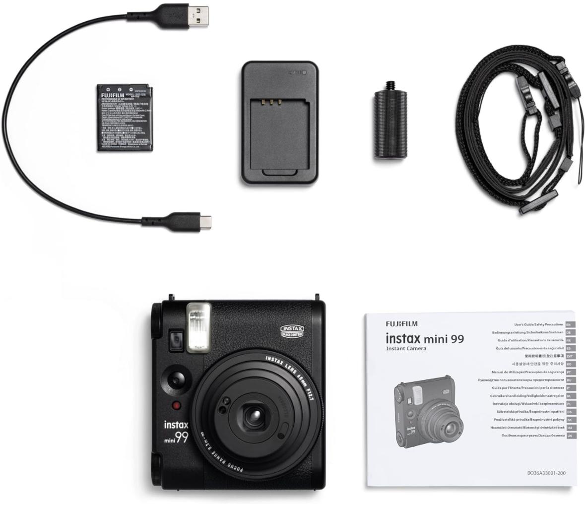 Набір Fujifilm INSTAX MINI 99 Black Чорна Фотокамера миттєвого друку / Фотопапір 20 фото / Чохол чорний / Альбом 64 фото