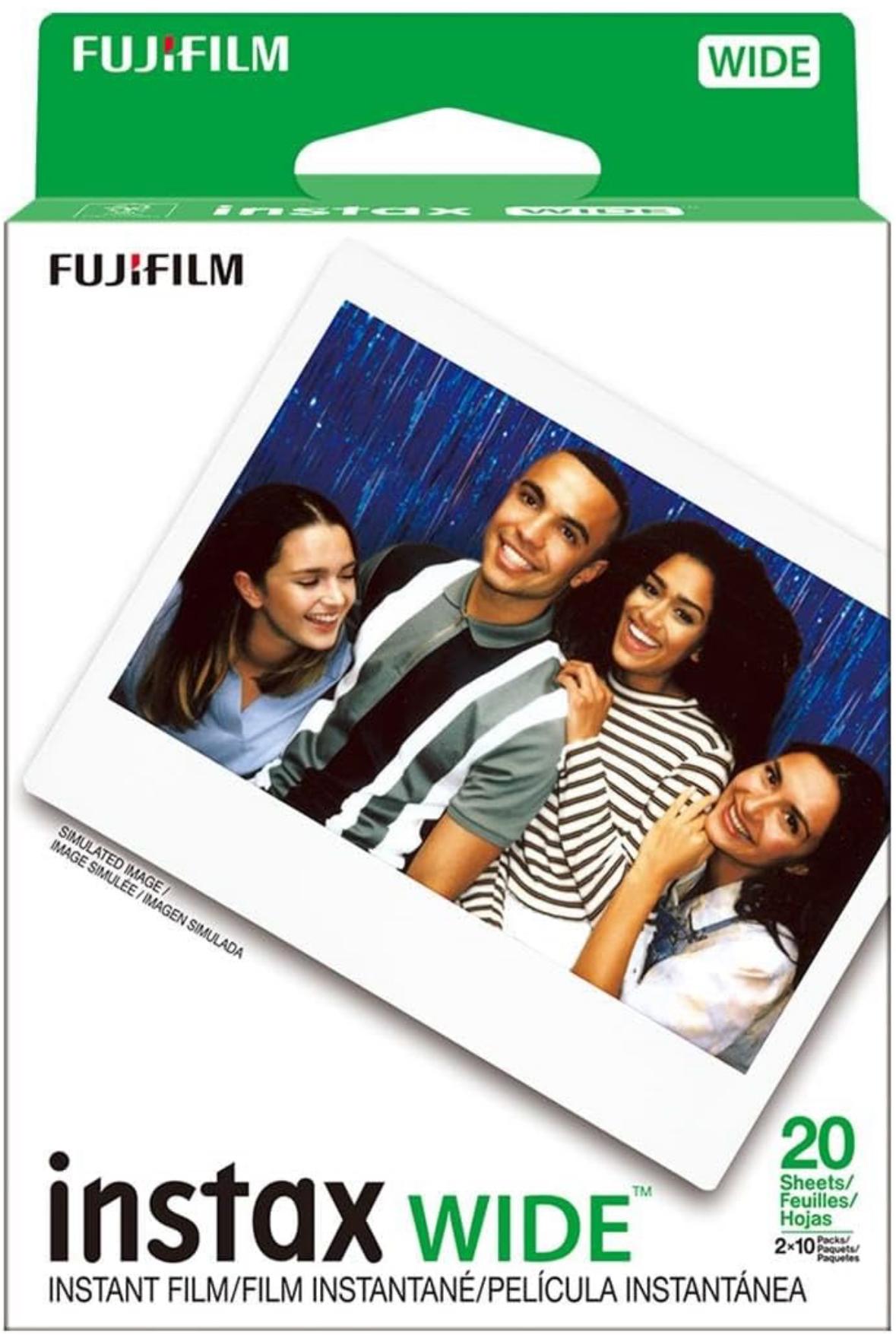 Набір Fujifilm INSTAX WIDE 400 Camera EX D Sage Green Фотокамера миттєвого друку / Фотопапір 20 фото / Альбом 64 фото чорний