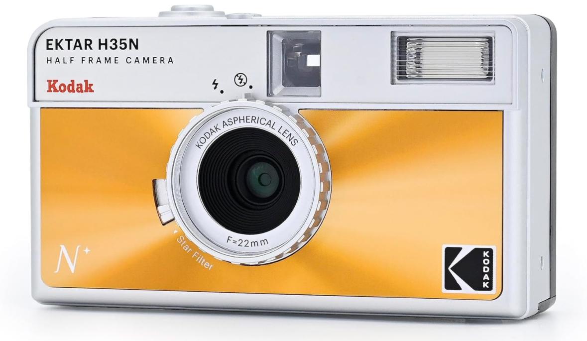 Плівковий фотоапарат Kodak Ektar H35N Half Frame Camera Glazed Orange H 35 N помаранчевий / плівка Kodak Color Plus / батарейка