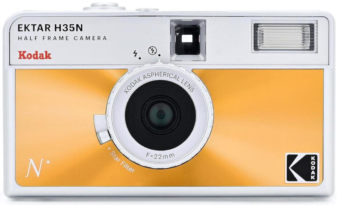 Плівковий фотоапарат Kodak Ektar H35N Half Frame Camera Glazed Orange H 35 N помаранчевий
