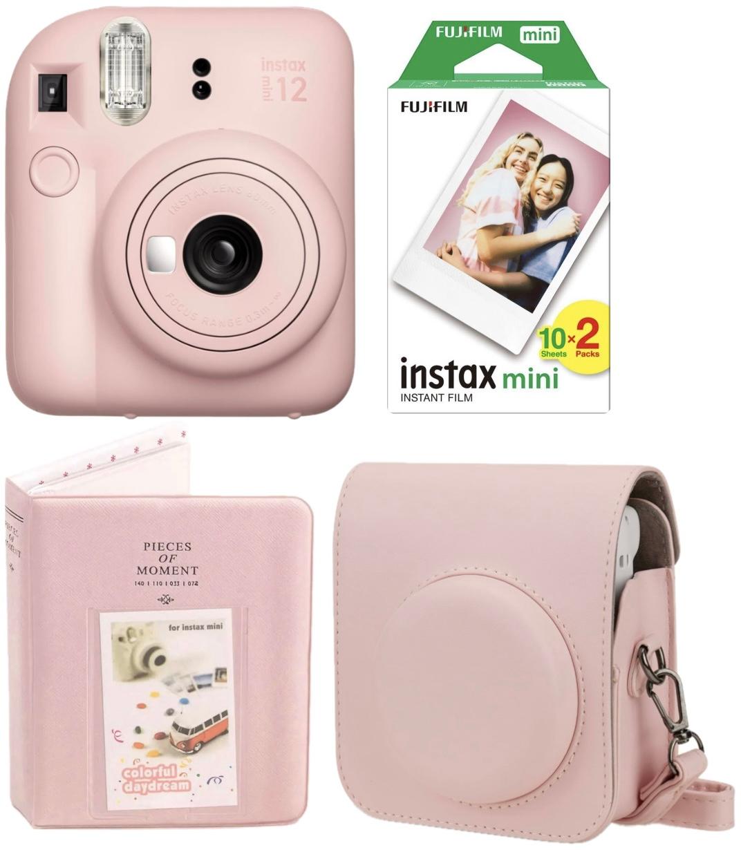 Набір Fujifilm INSTAX Mini 12 Blossom Pink Рожевий Фотокамера миттєвого друку / Фотопапір 20 фото / Чохол / Альбом 64 фото