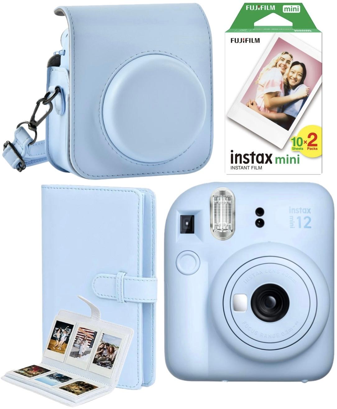 i90842423-8ce0237143e723aedfbfe5bfe79836b0-1726938158518 Набір Fujifilm INSTAX Mini 12 Pastel Blue Блакитний Фотокамера миттєвого друку / Фотопапір 20 фото / Чохол / Альбом 108 фото