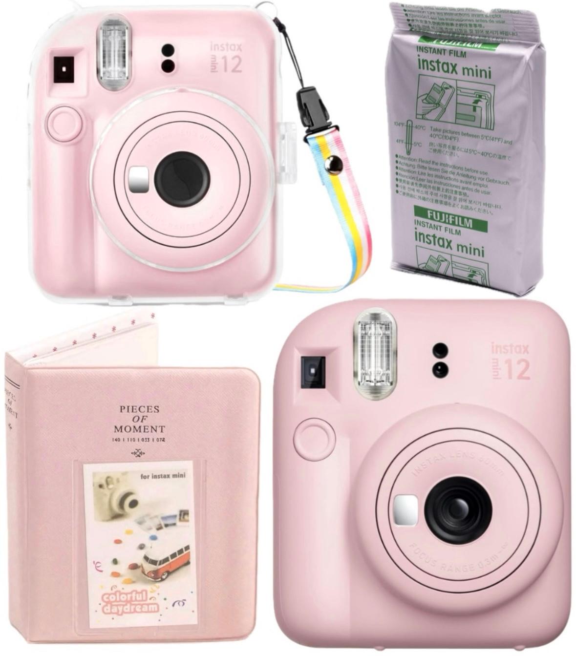 i92234983-b812fd7811f29299ff7d6a371dcfbfdc-1729255190517 Набір Fujifilm INSTAX Mini 12 Blossom Pink Рожевий Фотокамера миттєвого друку / Фотопапір 10 фото / Чохол прозорий / Альбом 64 фото