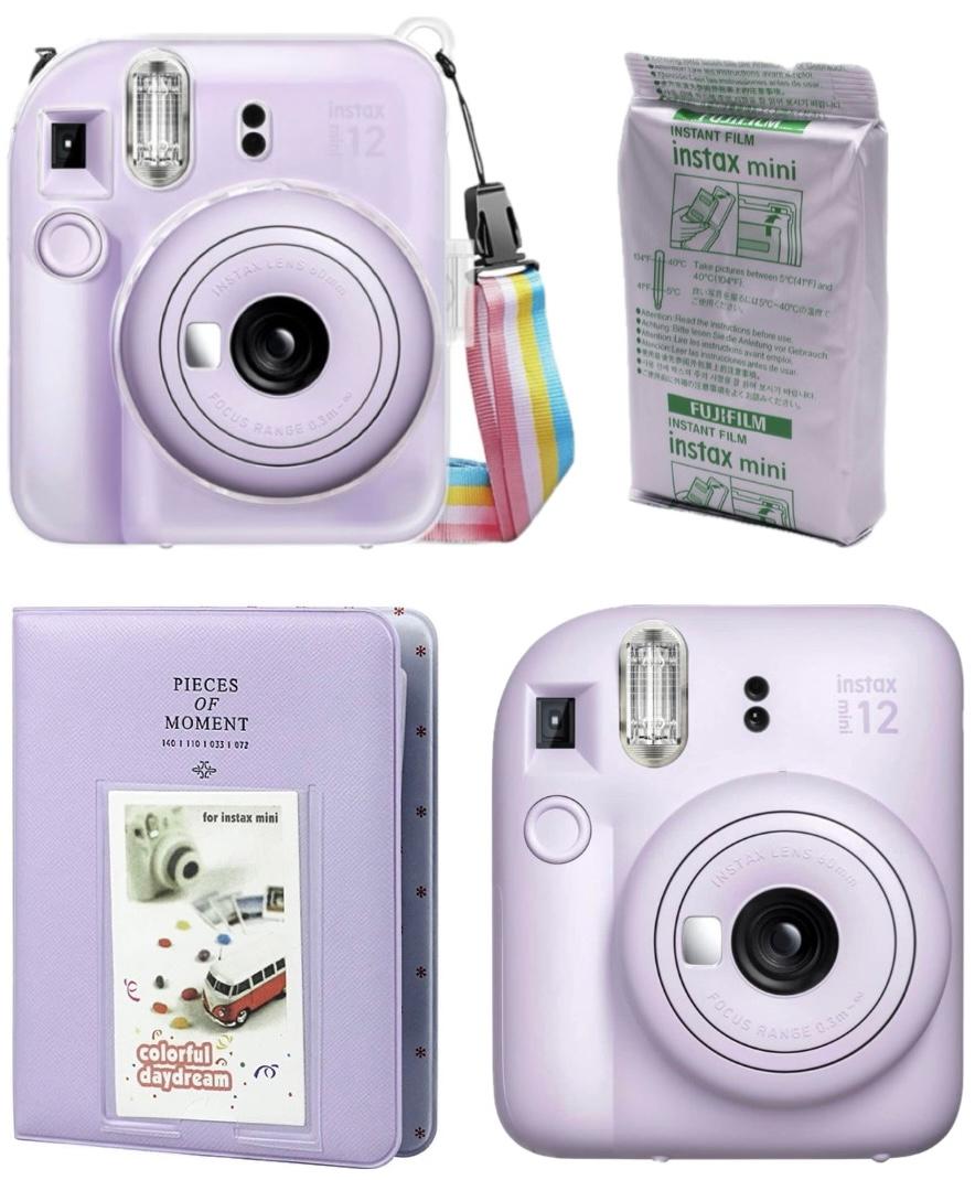 Набір Fujifilm INSTAX Mini 12 Lilac Purple Фіолетовий Фотокамера миттєвого друку / Фотопапір 10 фото / Чохол прозорий / Альбом 64 фото
