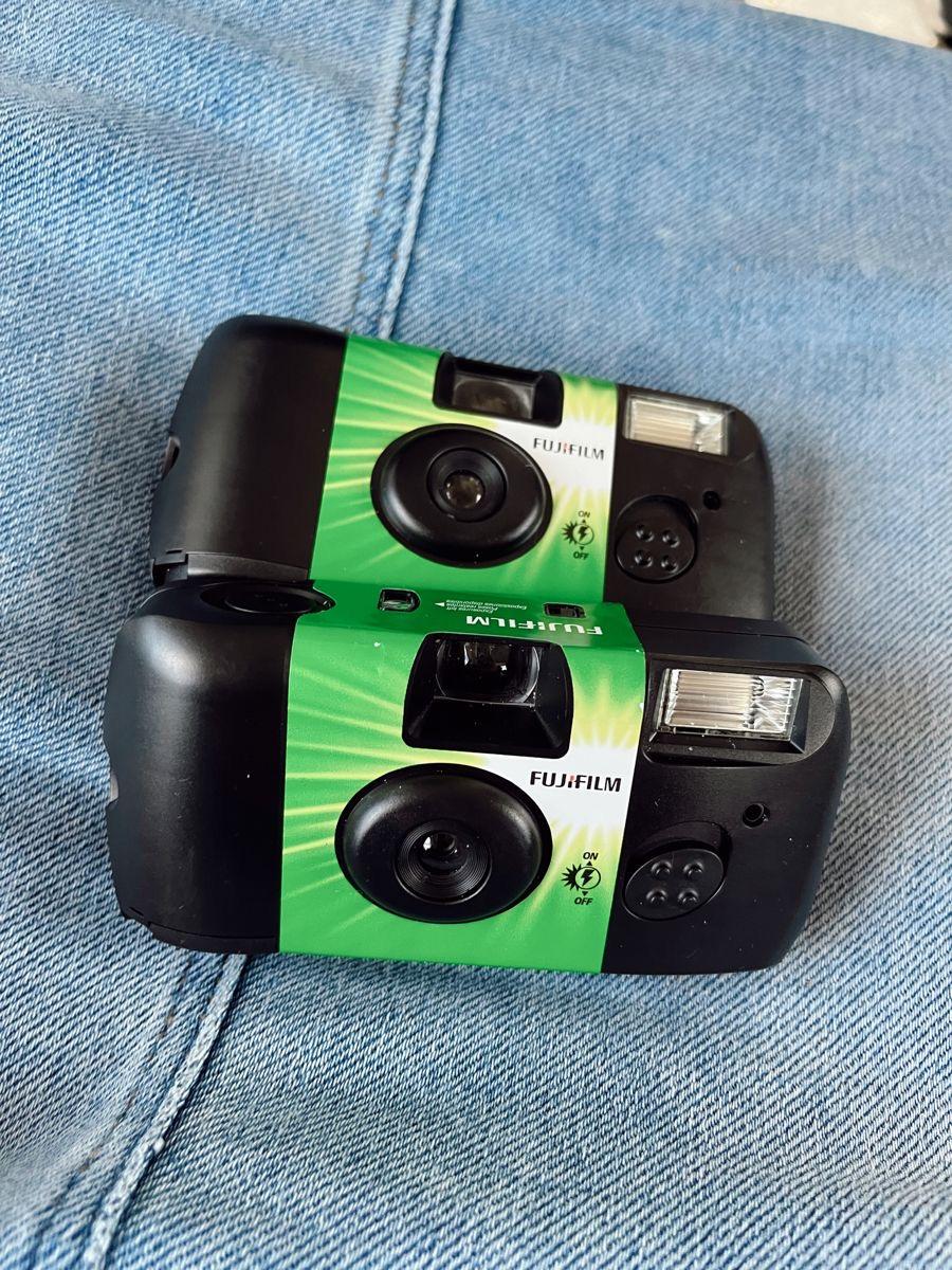 Одноразова плівкова фотокамера Fujifilm QuickSnap Flash ISO 400 One-Time-Use Camera 2 Pack на 27 кадрів зі спалахом 35 mm (фотоплівка+батарейка) комплект 2 шт