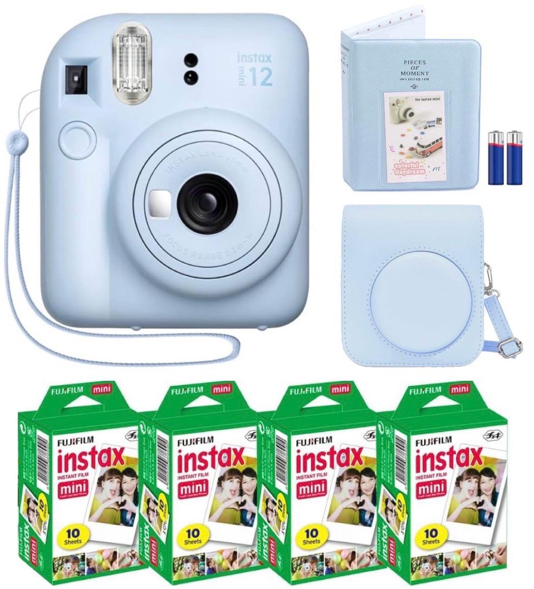 Набір Fujifilm INSTAX Mini 12 Pastel Blue Блакитний Фотокамера миттєвого друку / Фотопапір 40 фото / Чохол / Альбом 64 фото