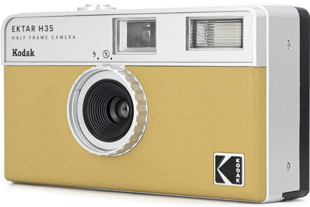 Набір Плівковий фотоапарат Kodak Ektar H35 Half Frame Camera H 35 жовтий / чохол / плівка Kodak Color Plus / батарейка