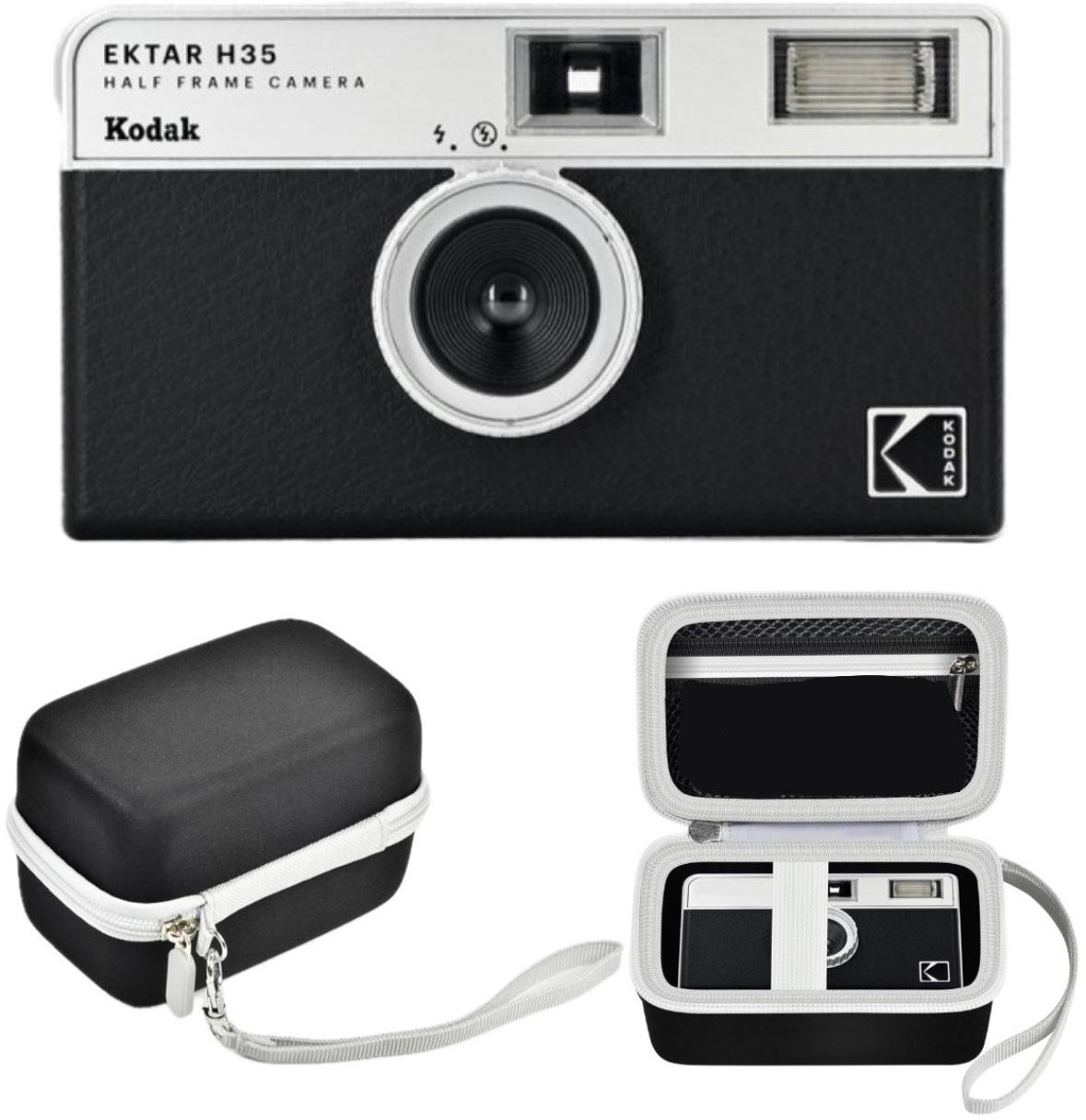Набір Плівковий фотоапарат Kodak Ektar H35 Half Frame Camera H 35 чорний / чохол