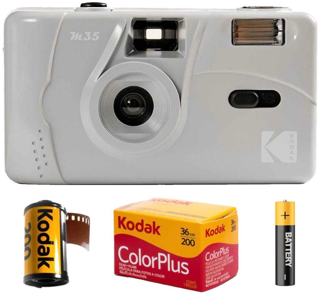 Плівковий фотоапарат Kodak M35 сірий / плівка Kodak Color Plus / батарейка