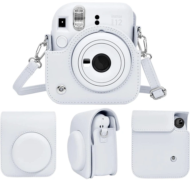 Набір Fujifilm INSTAX Mini 12  Clay White Білий Фотокамера миттєвого друку / Фотопапір 20 фото / Чохол / Альбом 64 фото
