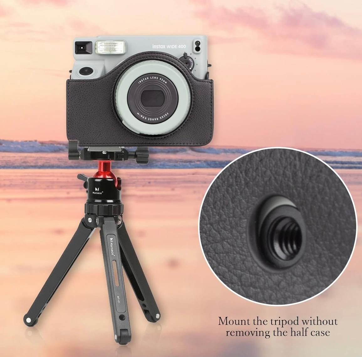 Чохол для фотокамери FujiFilm INSTAX WIDE 400 Чорний (Black)