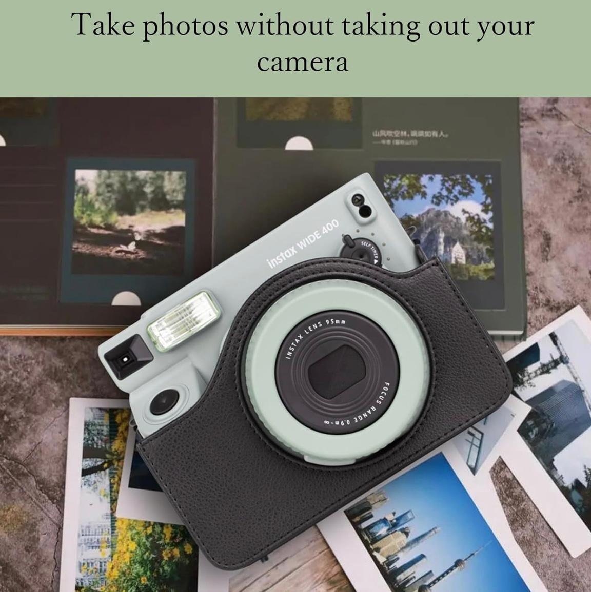 Чохол для фотокамери FujiFilm INSTAX WIDE 400 Чорний (Black)