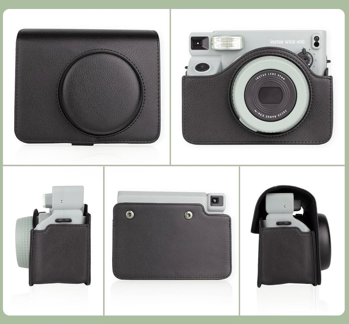 Чохол для фотокамери FujiFilm INSTAX WIDE 400 Чорний (Black)