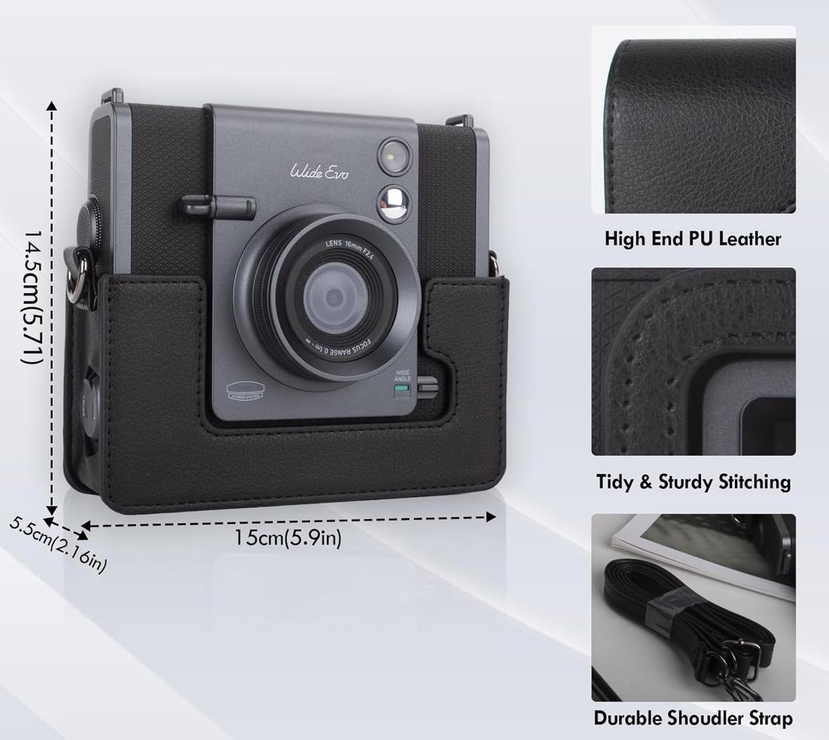 Чохол для фотокамери FujiFilm INSTAX Wide EVO Чорний (Black) (399774128)