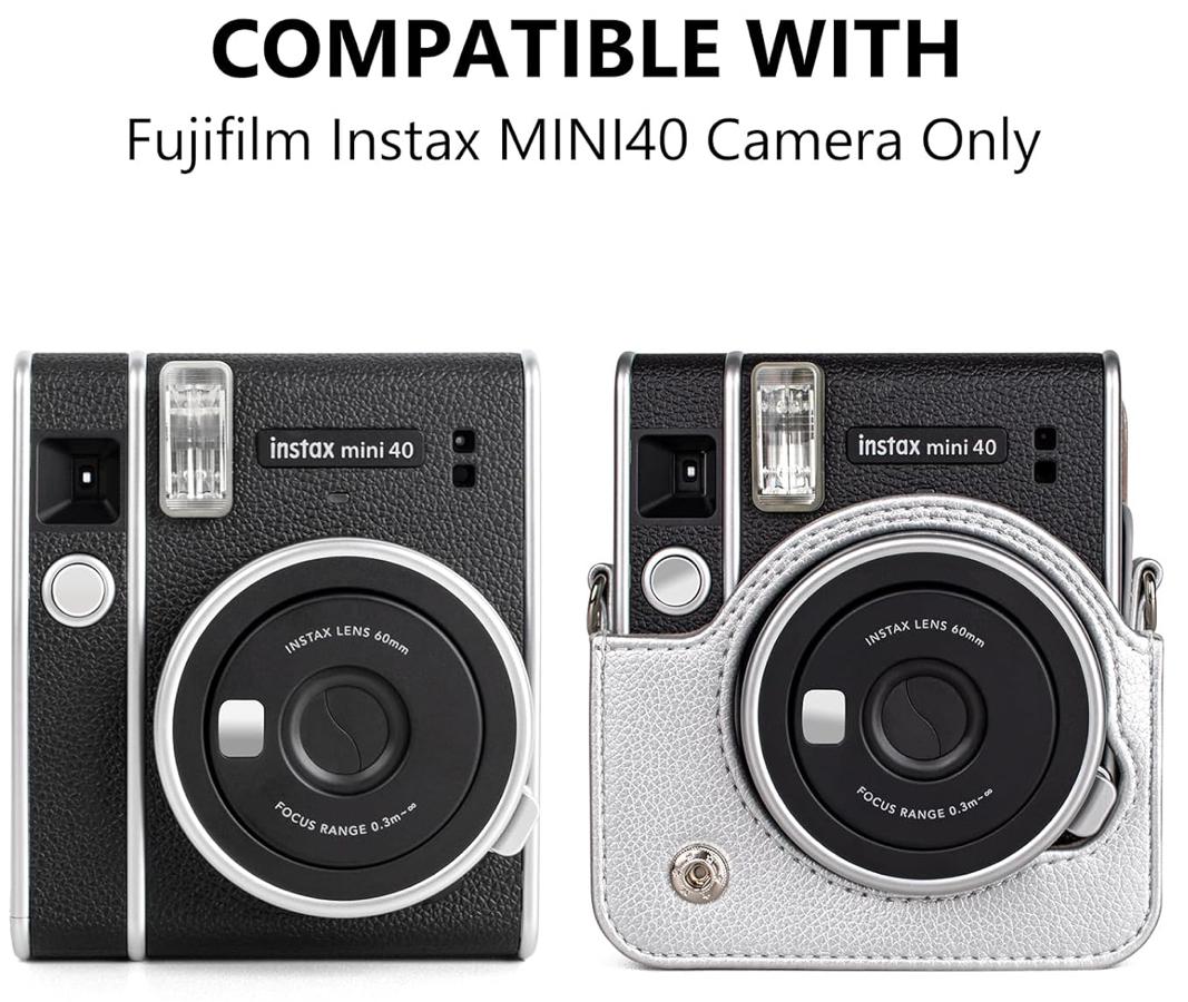 Чохол для фотоапарата FujiFilm INSTAX Mini 40 Срібний (Silver)