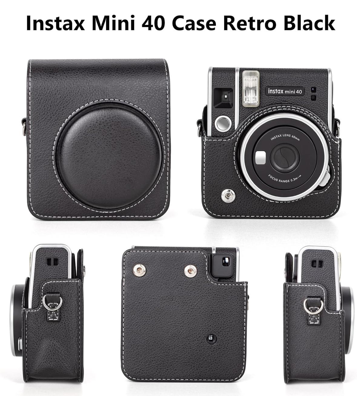 Чохол для фотоапарата FujiFilm INSTAX Mini 40 чорний Графітово-чорний (Black)