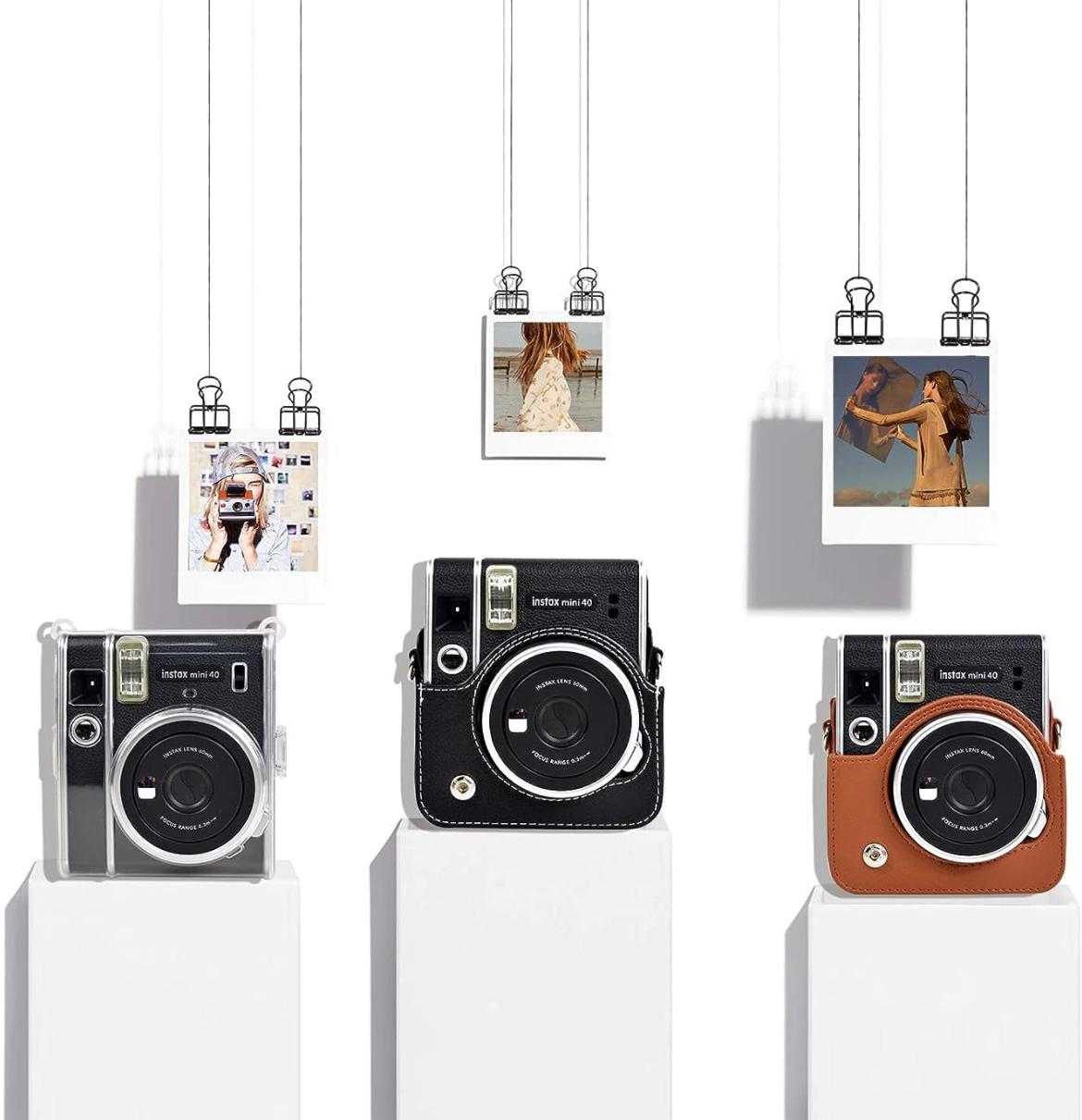Чохол для фотоапарата FujiFilm INSTAX Mini 40 чорний Графітово-чорний (Black)