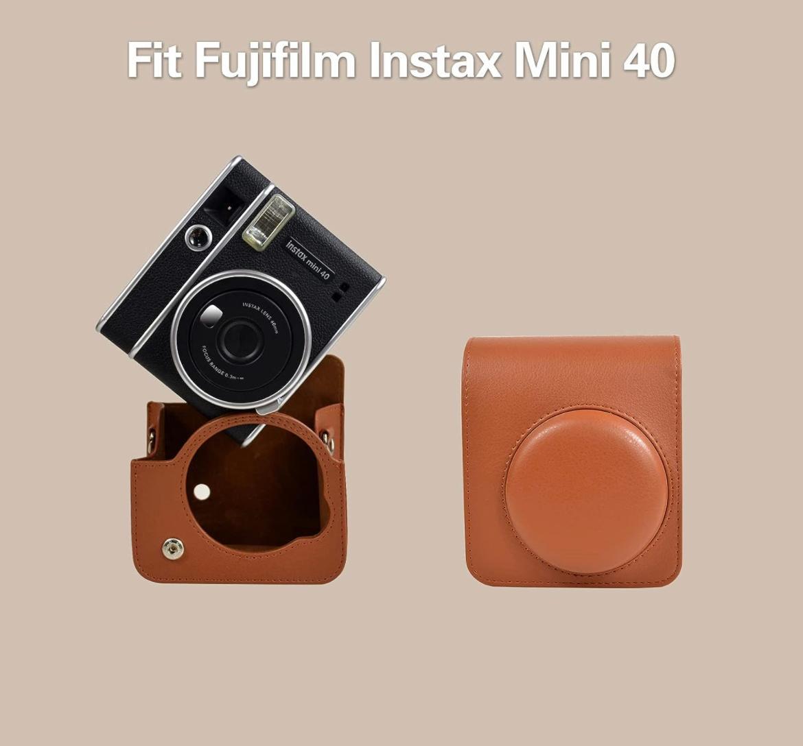 Чохол для фотоапарата FujiFilm INSTAX Mini 40 Коричневий (Brown)