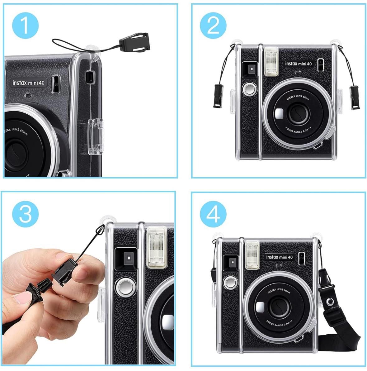 Чохол для фотокамери FujiFilm INSTAX Mini 40 прозорий протиударний захисний