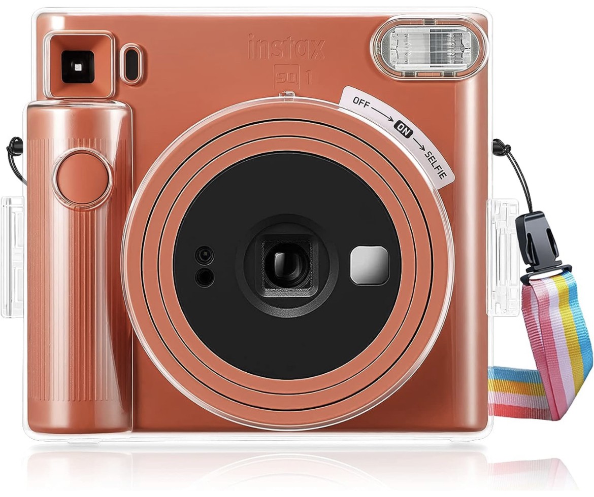 Чохол для фотокамери SQ 1 з плечовим ременем FujiFilm INSTAX Square SQ1 захисний протиударний прозорий (1298166)